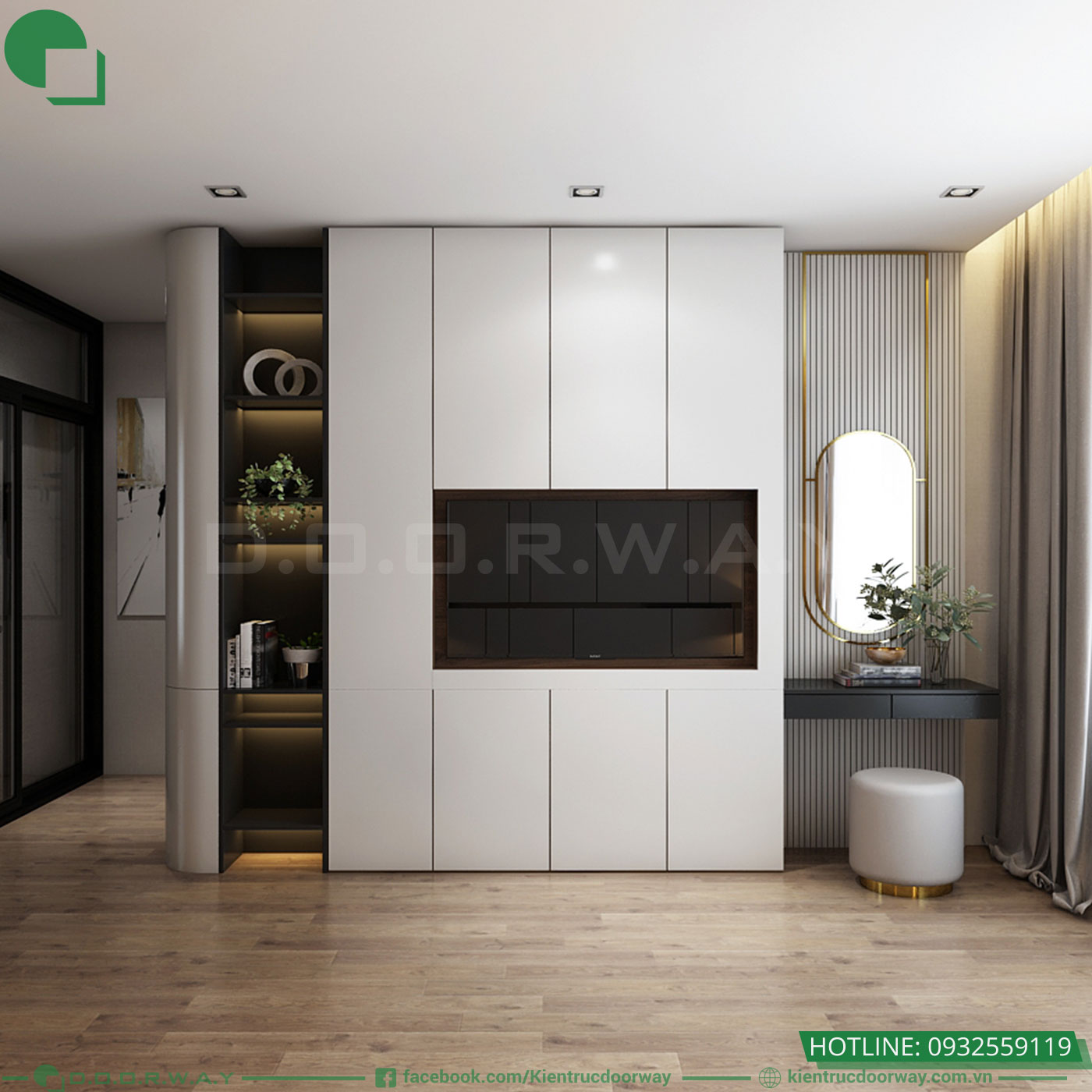 thiết kế phòng ngủ đẹp sang trọng