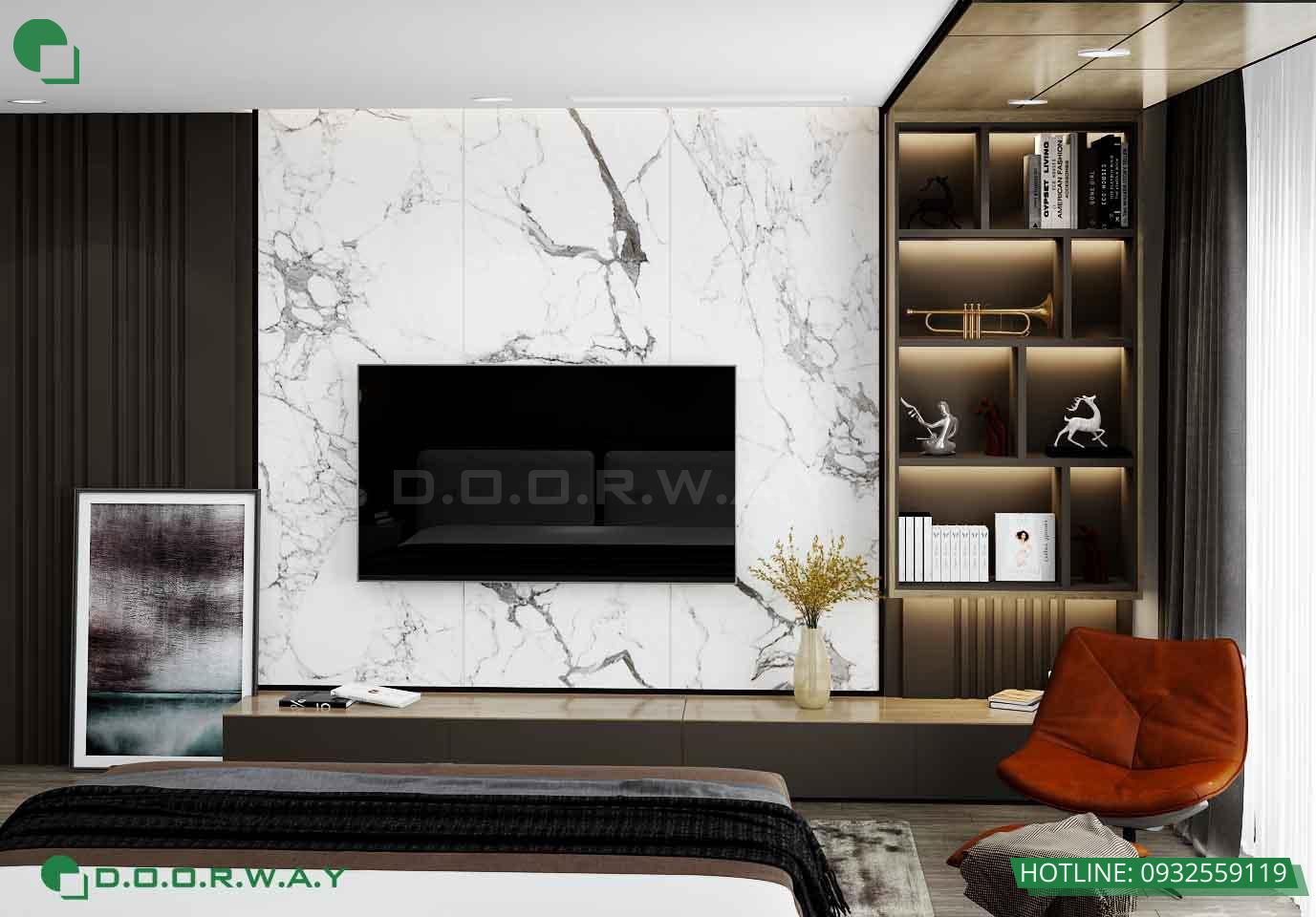 thiết kế phòng ngủ đẹp sang trọng