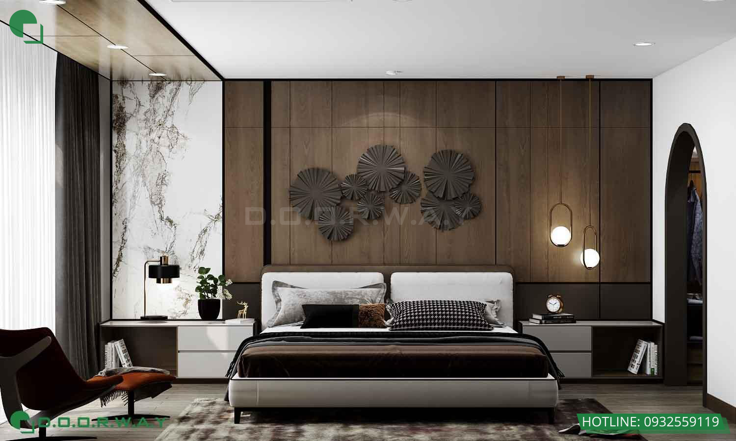 thiết kế phòng ngủ đẹp sang trọng