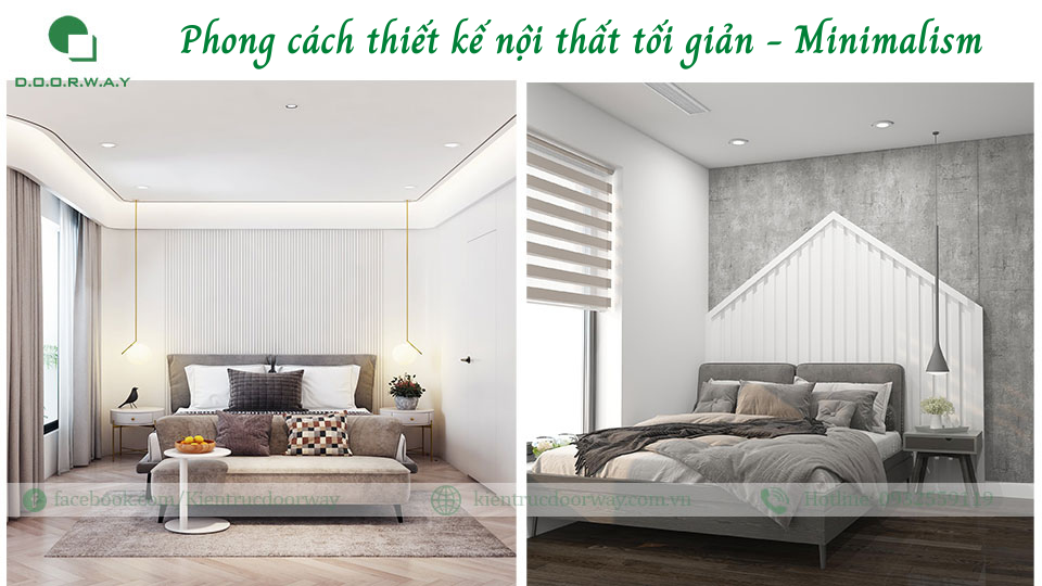 phong cách thiết kế nội thất tối giản