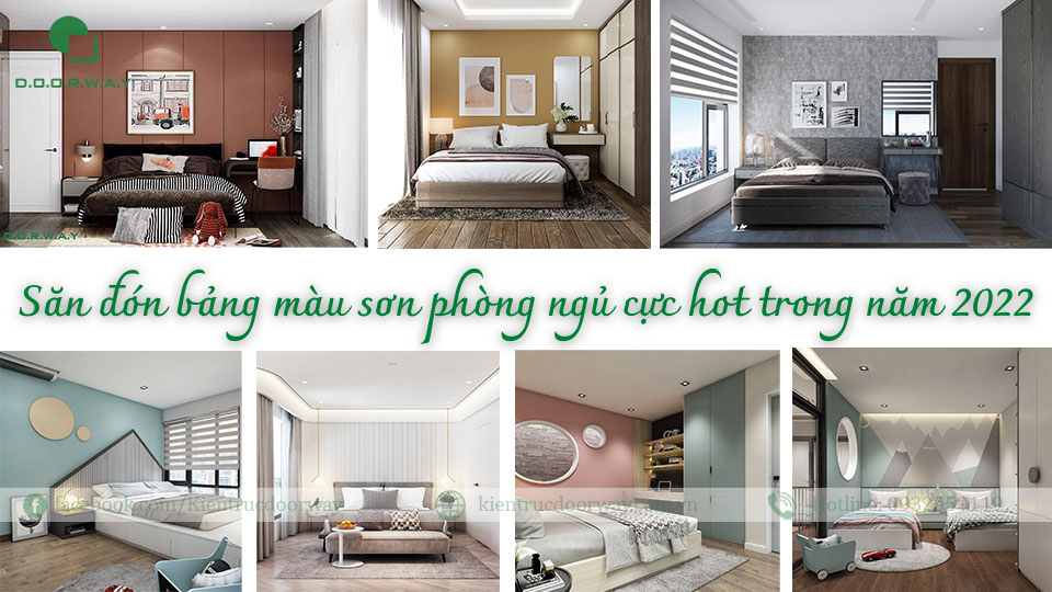 bảng màu sơn phòng ngủ 2022