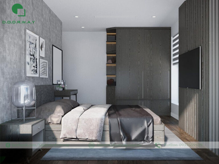 màu xám là gam màu sơn được ưa chuộng trong bảng màu sắc phòng ngủ hot nhất