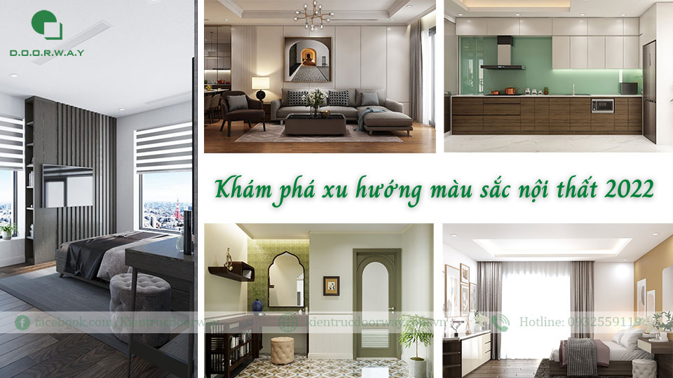 Khám phá xu hướng màu sắc nội thất 2022