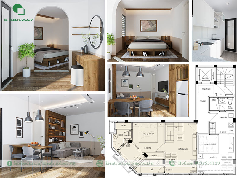 Thiết kế nội thất căn hộ cho thuê với mẫu nhà ở kiêm kinh doanh Thiết kế nội thất căn hộ cho thuê với mẫu nhà ở kiêm kinh doanh