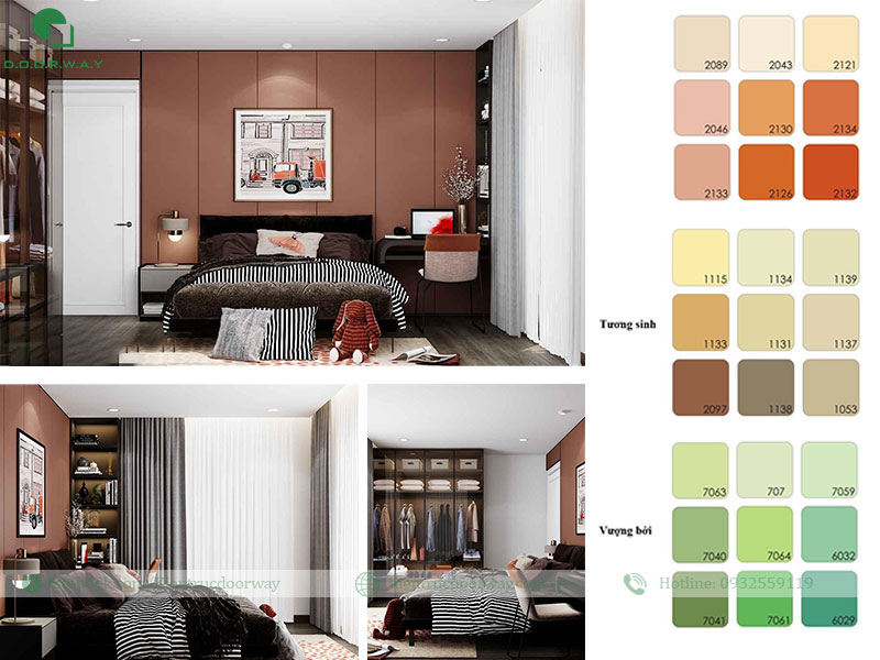 Thiết kế phòng ngủ hợp phong thuỷ màu sắc Thiết kế phòng ngủ hợp phong thuỷ màu sắc