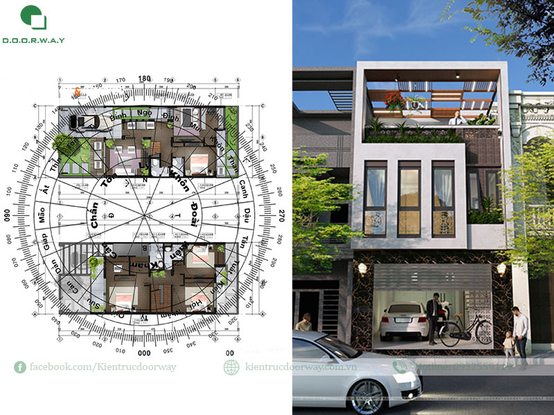Thiết kế nhà ở hợp phong thuỷ rước tài lộc và may mắn vào