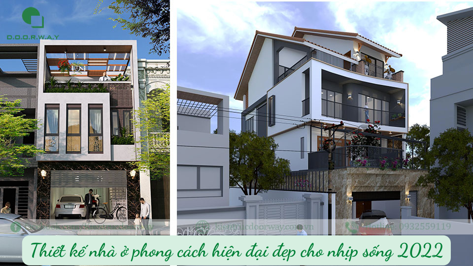 thiết kế nhà ở phong cách hiện đại