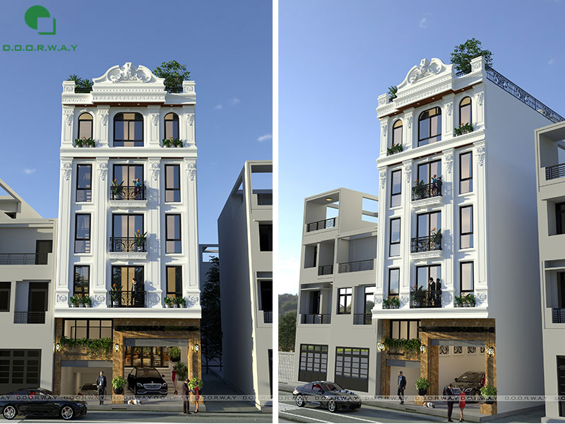 Phối cảnh toàn bộ toà nhà ở kết hợp cho thuê văn phòng Phối cảnh toàn bộ toà nhà ở kết hợp cho thuê văn phòng