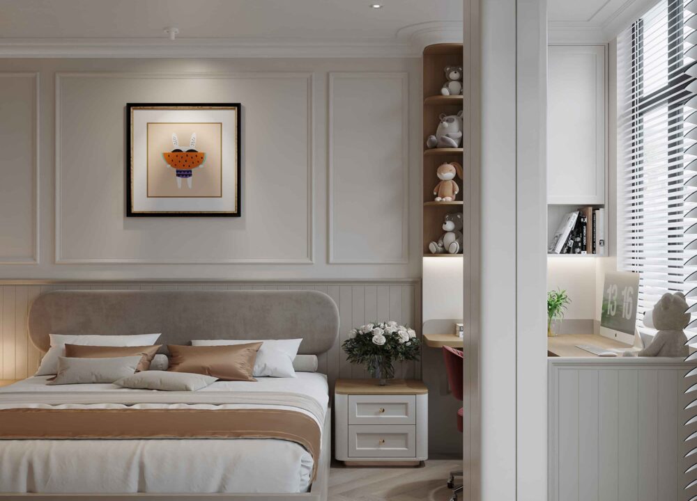 Nội thất nhà phố Hà Đông PN con gái 2 (1)