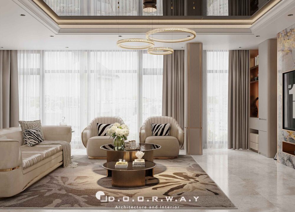 Nội thất nhà phố Hà Đông - Phòng khách (1)